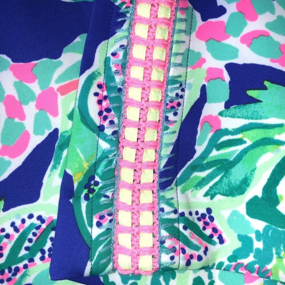 Lilly Pulitzer Mila Knit Shift in Wake Up Call Print New Size L - Picture 7 of 13